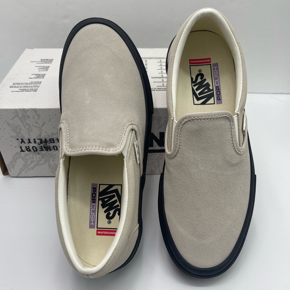Vans Men's Skate Slip-On
Tan/Black Sneakers
VN0A2Z31Y59
Beige Slip-On Sneakers - Picture 4 of 16